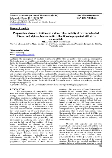 Pdf Preparation Characterization And Antimicrobial Activity Of