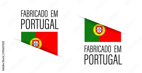 Fabricado Em Portugal Made In Portugal Stock Vector Adobe Stock