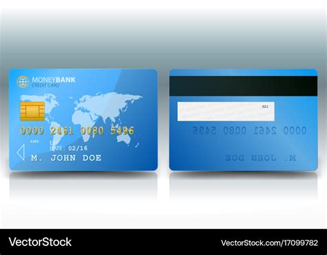 Credit card sample Royalty Free Vector Image - VectorStock