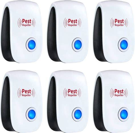 Merratric Ultrasonic Pest Repeller 6 Pack Electronic Ultrasonic Pest Repellent