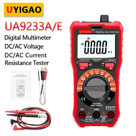 Uyigao Digital Multimeter Ua A Ua E V A Ac Dc Current