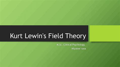 Solution Kurt Lewin Studypool