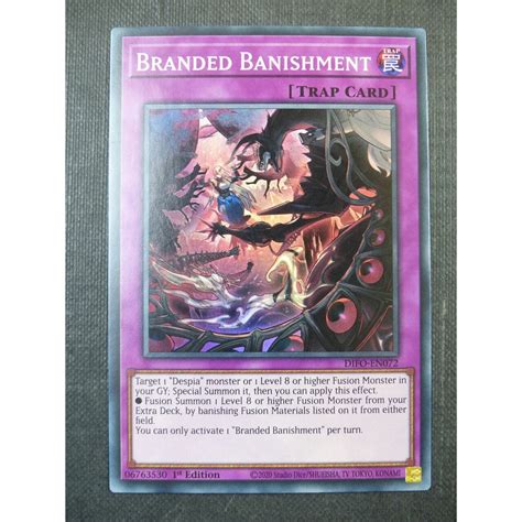 Thẻ Bài Yugioh Branded Banishment Difo En072 Super Rare 1st