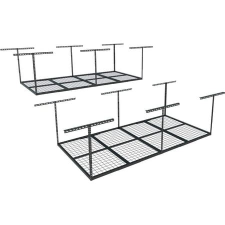 4x8 Overhead Garage Storage Rack, Adjustable Garage Storage ...