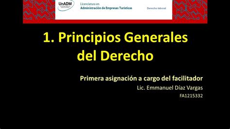 1 Los Principios Generales Del Derecho Aet Dl Youtube