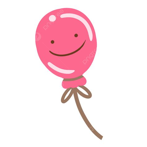 Smiley Balloon Png Transparent Pink Smiley Cute Balloon Pink Smiley