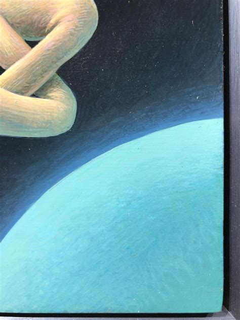 Oliver Hazard Benson Loft Oberon Nude Figure With Elongated Twisted Limbs Floating In Space