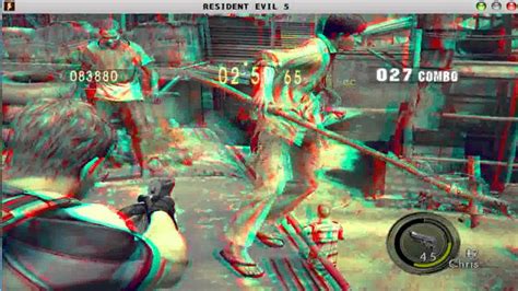 HD 3D Red Cyan Resident Evil 5 Mercenaries BSAA Chris Solo 集會區