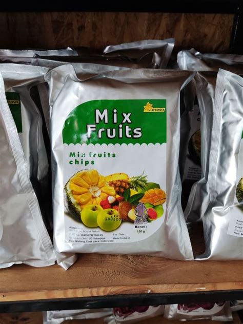 Kripik Buah Mix Fruit 150 Gram Keripik Buah Khas Malang Keripik Nangka