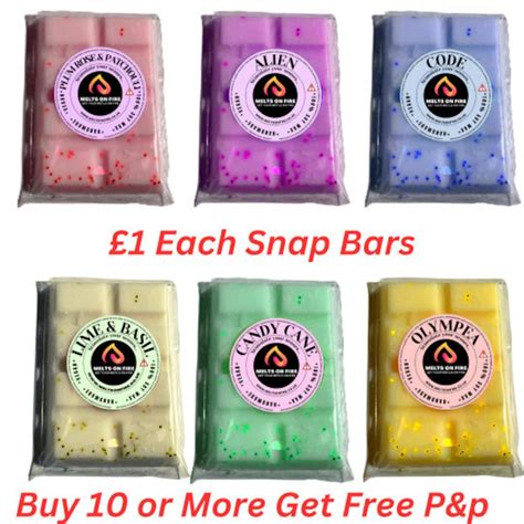 Scented Wax Melts Wax Snap Bars Wax Tarts Natural Soy Highly Scented And Long Lasting Home