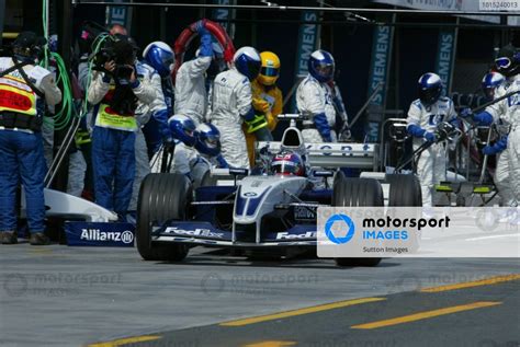 Second Placed Juan Pablo Montoya Col Williams Bmw Fw Leaves The