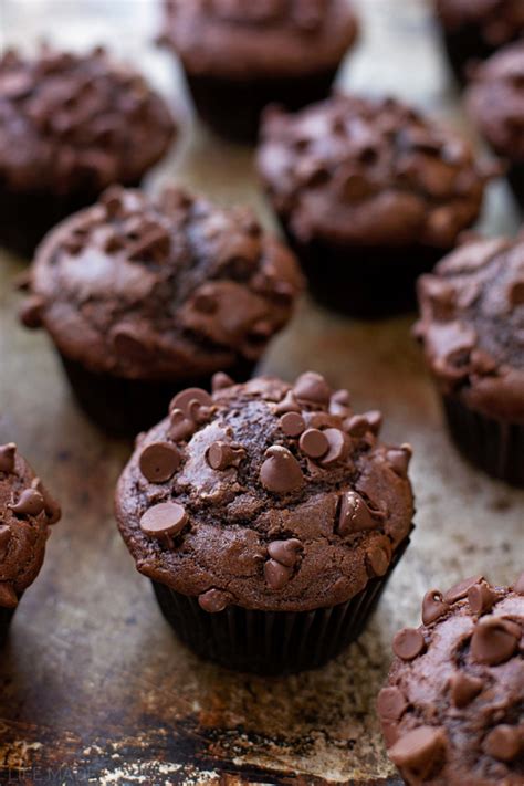 Homemade Double Chocolate Muffins Gour·mand