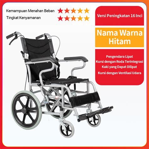 Jual Kursi Roda Lipat Portable Traveling Kursi Roda Medis Wheel Chair