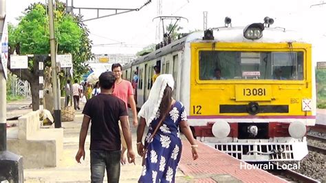 Howrah Barddhaman Chord Line Emu Local Train Arrive And Depart At