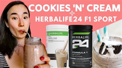 Herbalife Shake Recipes Made With Cookies And Cream Ice Cakes