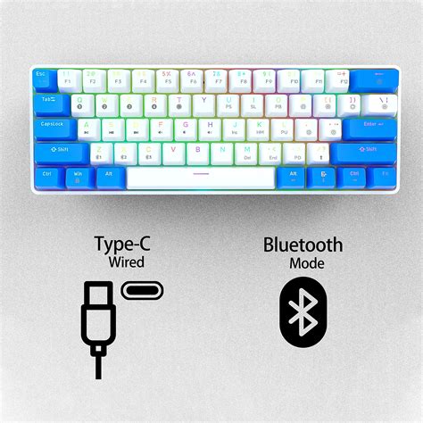 TMKB GK61 60 Mechanical Gaming Keyboard Hot Swap Keyboard Dual Mode