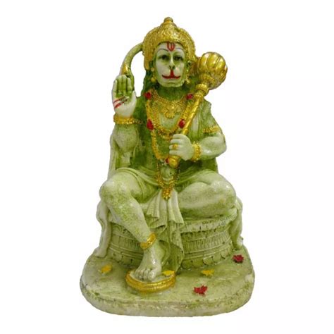 Hindu God Lord Hanuman Ji Balaji Bajrangbali Statue Marble Dust Idol