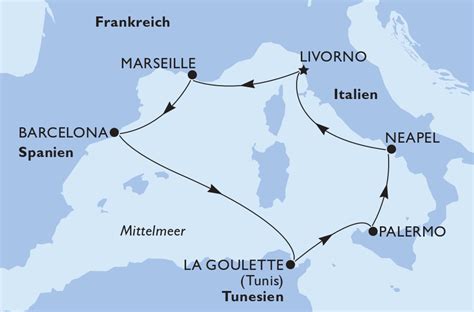 Routing Msc Grandiosa Wm Sum Cruise Only Schiffs Rabatte De