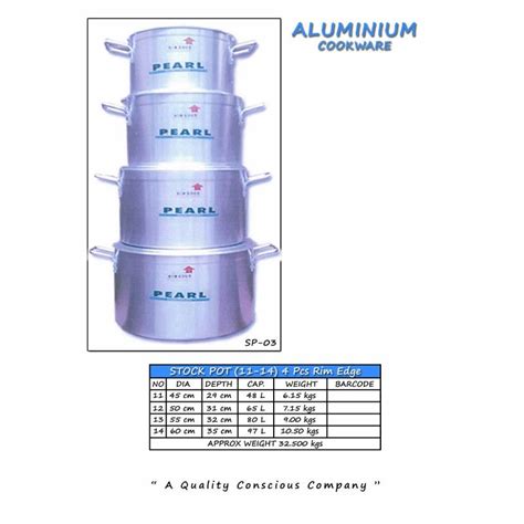 Aluminium Stock Pot Golden Chef