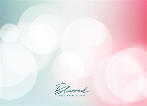 Free Vector Soft Bokeh Light Effect Background