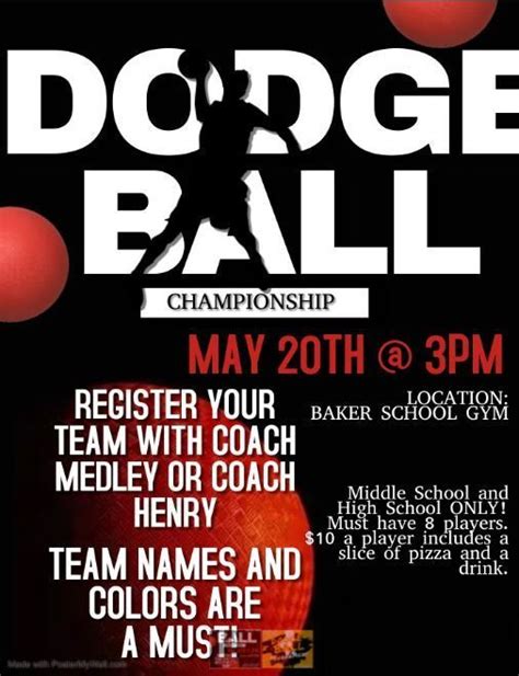 Register Your Team For The Dodgeball Tournament And Championship