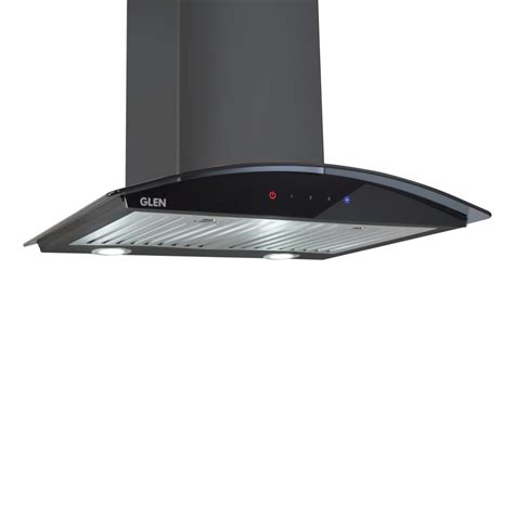 Glen Kitchen Chimney Curved Glass With Touch Sensor Italian Motor