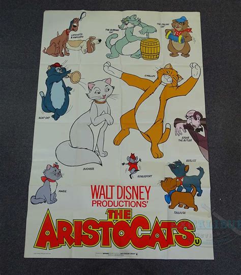 Lot 207 Walt Disney The Aristocats 1970 A Pair