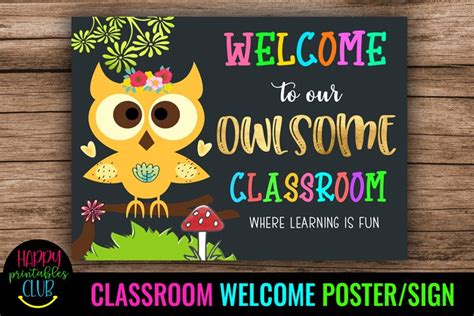 WELCOME CLASSROOM POSTERS CLASSROOM DOOR DECORATION SCHOOL