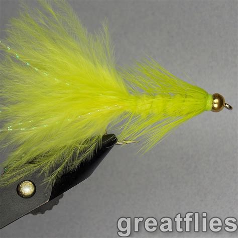 Dozen Woolly Bugger Chartreuse Bead Head Great Flies