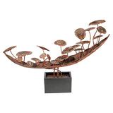 Asian Botanical Cascading Metal Fountain XoticBrands Home Decor