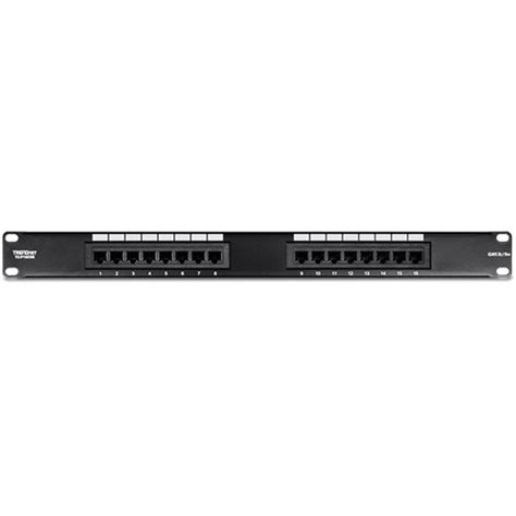 Patch Panel 16 Porturi RJ45 UTP 19 Cat5 5e TRENDnet TC P16C5E