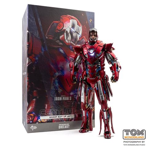 Hot Toys Iron Man 3 Silver Centurion Armor Suit Up Version 1 6th