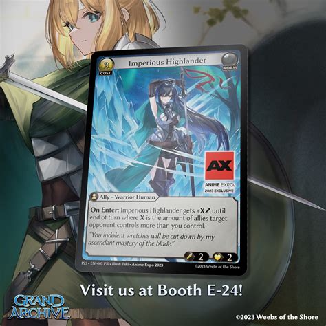 Grand Archive TCG On Twitter Stop By Our AX Booth E 24 For A Free