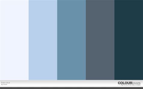 Color Palette Retro Blue Grey Color Scheme Blue Color Schemes Color Schemes