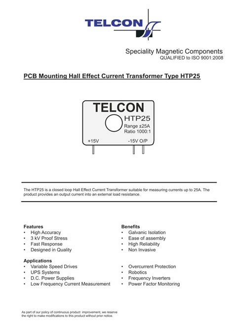 Pdf Telcon Files Htp Pdf Speciality Magnetic Components Qualified