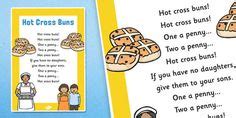 9 Hot Cross Buns Ideas Hot Cross Buns Nursery Rhymes Cross Buns