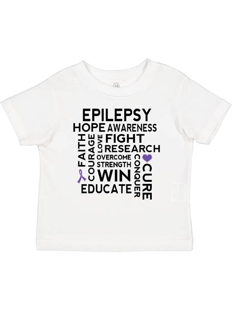 Inktastic Epilepsy Awareness Ribbon Gift Toddler Boy or Toddler Girl T ...