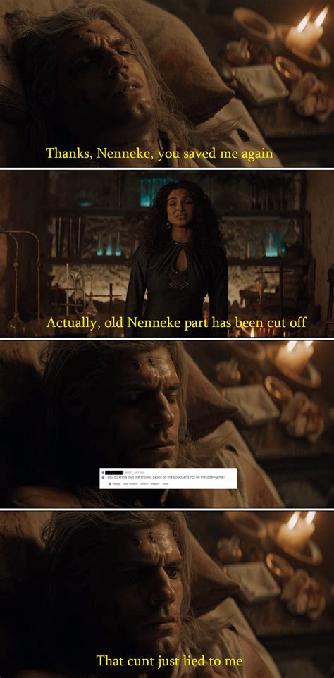 Old Nenneke was like Lady Olenna, so iconic... F for the most badass ...