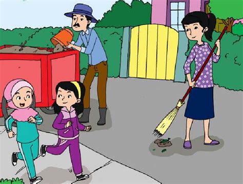 Detail Gambar Gotong Royong Di Sekolah Kartun Koleksi Nomer