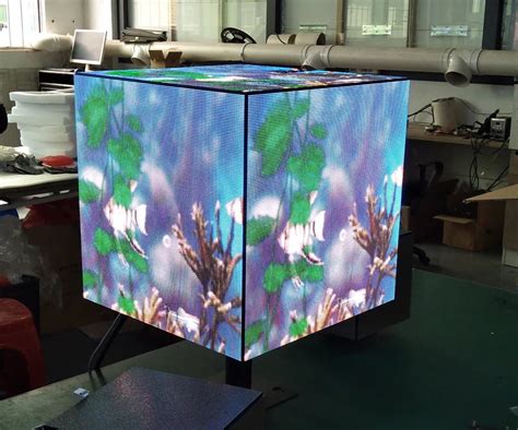 Shopping Mall Cube Led Advertising Video Screen Outdoor And Indoor Full