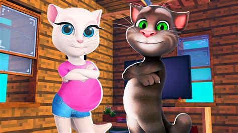 A Talking Angela EstÁ Gravida Do Talking Tom No Minecraft Youtube