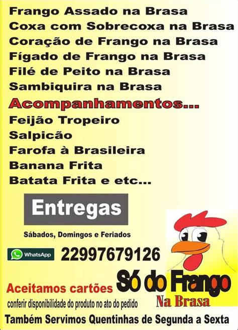 Menu At S Do Frango Na Brasa Restaurant Maca