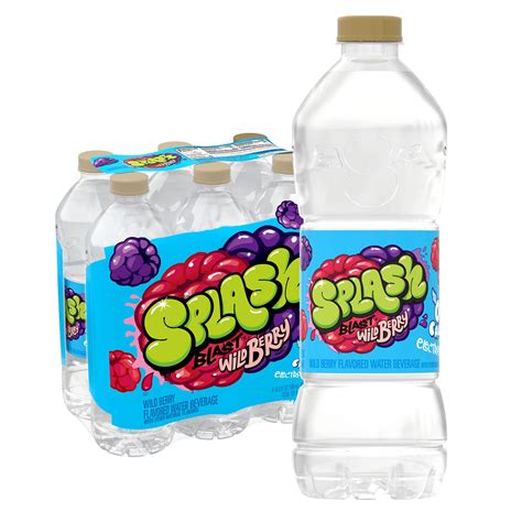 Splash Blast Flavored Water Beverage Wild Berry Flavor