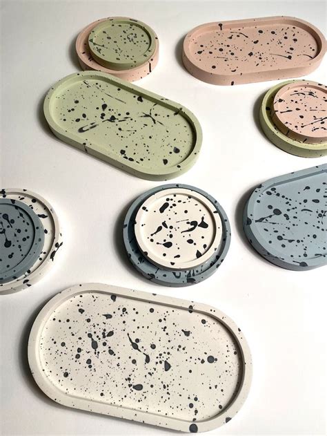 Splatter Trinket Tray Collection Etsy Uk Trinket Tray Diy Ceramic