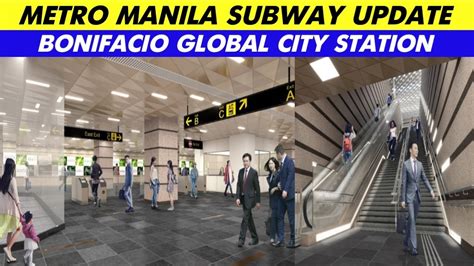 Metro Manila Subway Bonifacio Global City Station Youtube