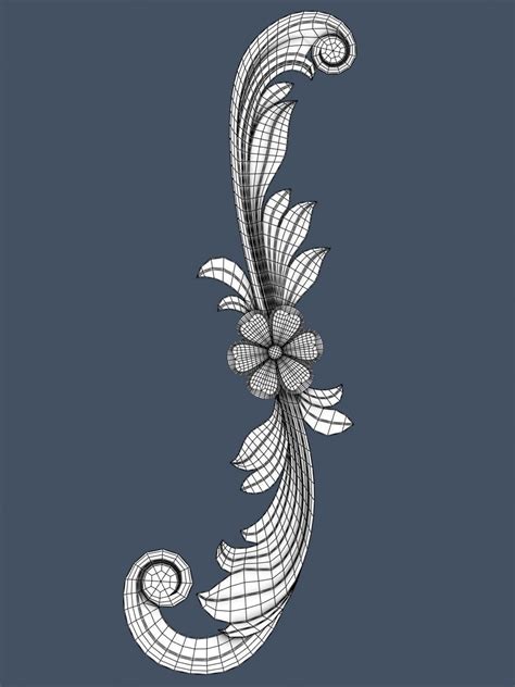 10 Decorative Scrolls Collection 3d Model Cgtrader