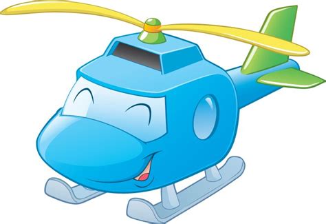 Cartoon Helicopter Royalty Free Vector Image VectorStock