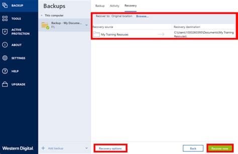 How To Restore An Image Backup With Acronis True Image For Western Digital