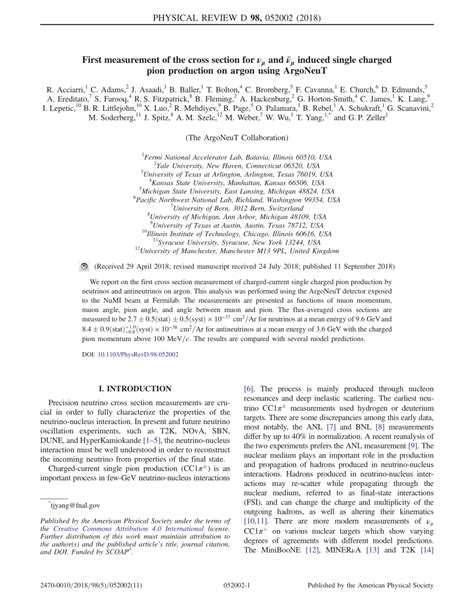 Pdf First Measurement Of The Cross Section For And Induced