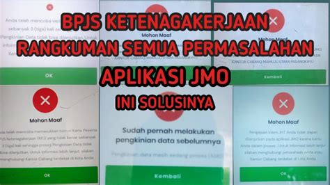 Masalah Aplikasi Jmo Bpjs Ketenagakerjaan Semua Ada Disini Youtube